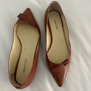 Sarah Flint Natalie Leather Pointed Toe Flat